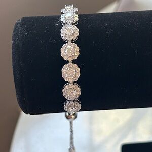 Certified‎ 9.15 CT Moissanite adjustable bracelet